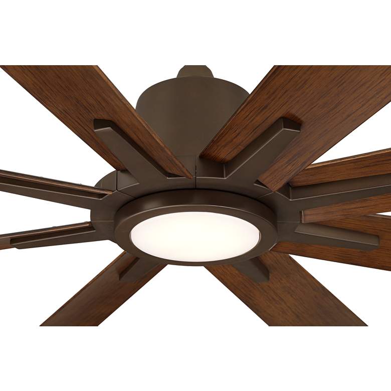 Image 3 54" Casa Vieja Inspirit Bronze LED Damp Remote Ceiling Fan more views