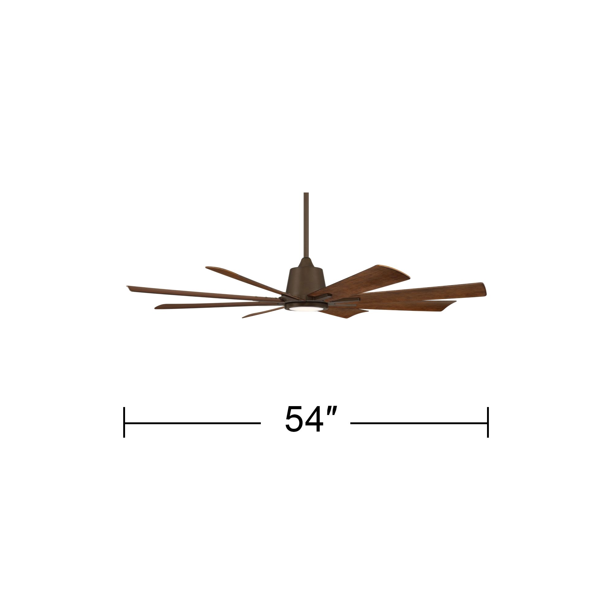 Watch A Video About the Casa Vieja Inspirit Bronze LED Damp Remote Ceiling Fan