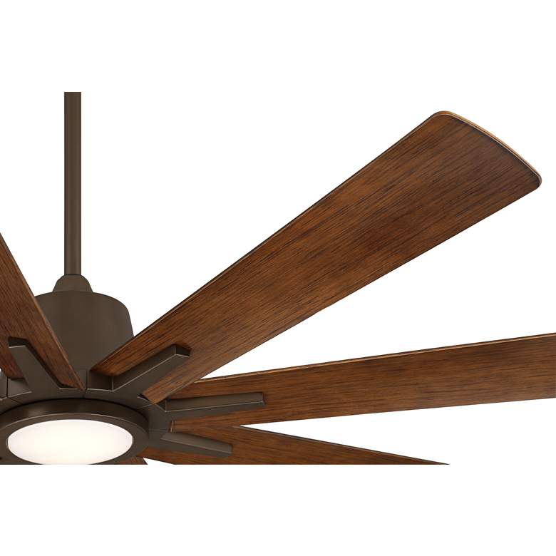 Image 5 54" Casa Vieja Inspirit Bronze LED Damp Remote Ceiling Fan more views