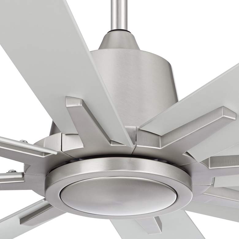 Image 4 54" Casa Vieja Inspirit Brushed Steel Damp LED Remote Ceiling Fan more views