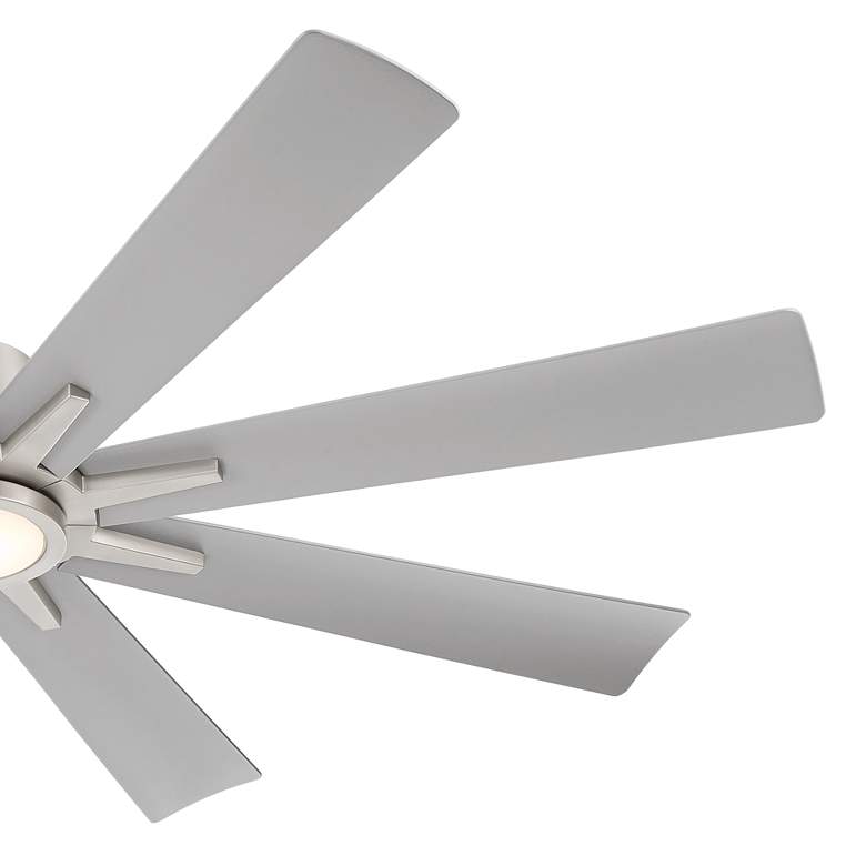 Image 5 54" Casa Vieja Inspirit Brushed Steel Damp LED Remote Ceiling Fan more views