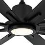 4_54" Casa Vieja Inspirit Matte Black LED Damp Remote Ceiling Fan more views