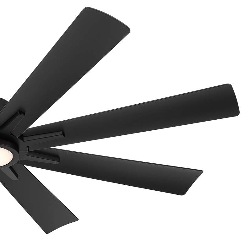 Image 5 54" Casa Vieja Inspirit Matte Black LED Damp Remote Ceiling Fan more views