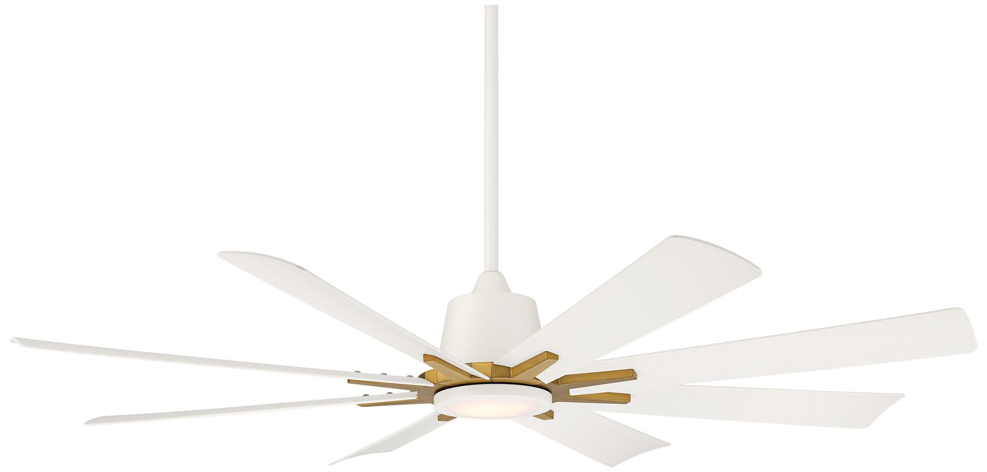 Watch A Video About the Casa Vieja Inspirit Matte White LED Damp Remote Ceiling Fan