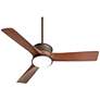 7_54" Casa Vieja Key West Bronze Wet Outdoor LED Ceiling Fan with Remote more views