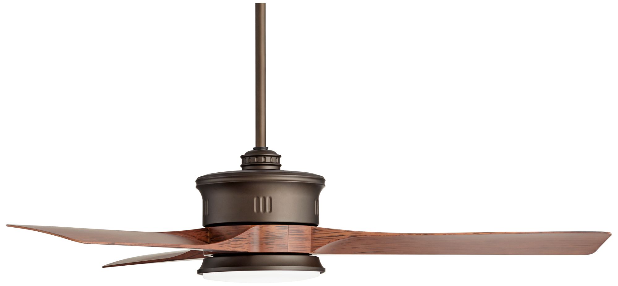 54" Casa Vieja Key West Bronze Wet Outdoor LED Ceiling Fan with Remote in scene