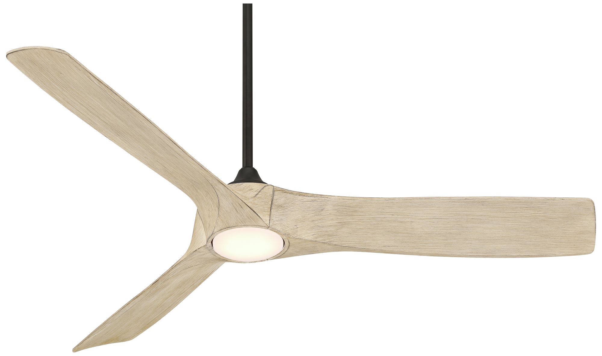 Watch A Video About the Casa Vieja Kona Wind Matte Black and White Oak LED Ceiling Fan