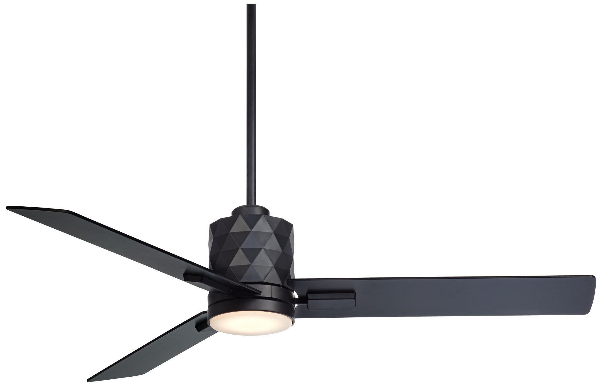 Image 3 54" Casa Vieja Lex Matte Black LED Ceiling Fan with Remote