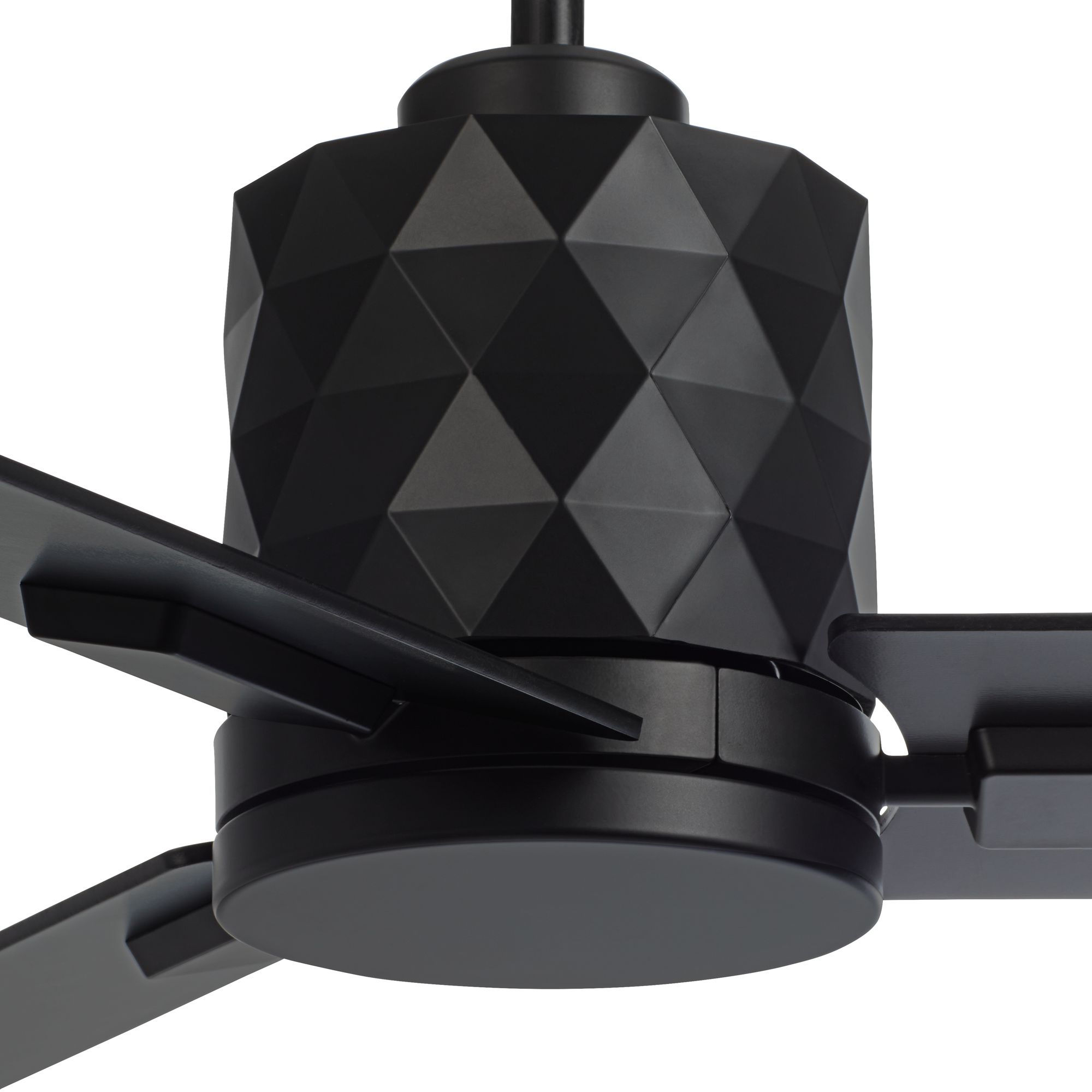 Image 5 54" Casa Vieja Lex Matte Black LED Ceiling Fan with Remote more views