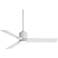 54" Casa Vieja Lex Matte White LED Ceiling Fan with Remote