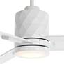 2_54" Casa Vieja Lex Matte White LED Ceiling Fan with Remote more views