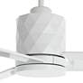 3_54" Casa Vieja Lex Matte White LED Ceiling Fan with Remote more views