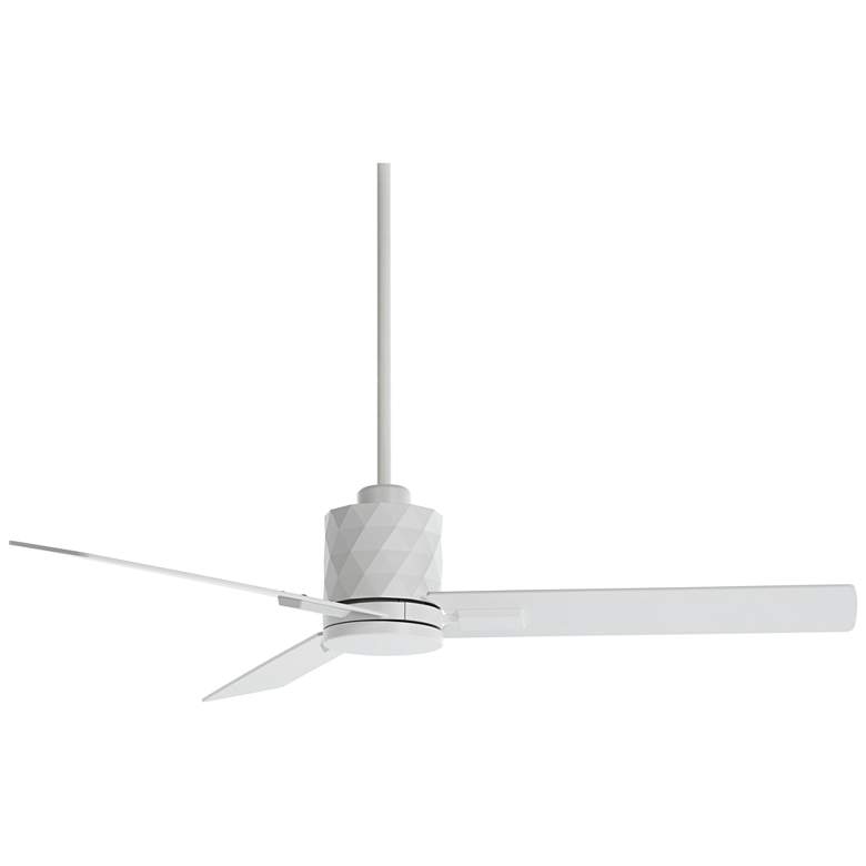 Image 6 54" Casa Vieja Lex Matte White LED Ceiling Fan with Remote more views