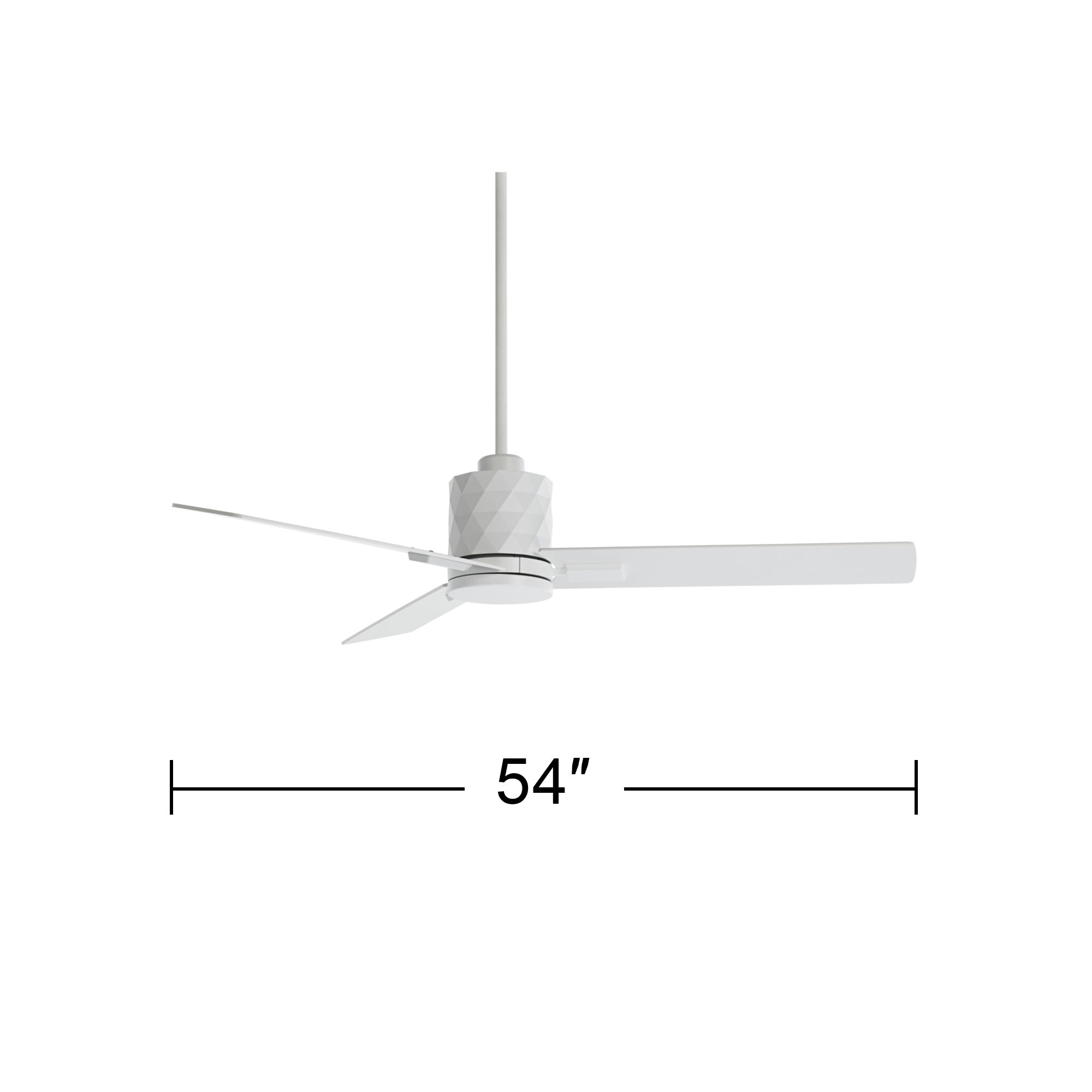 Watch A Video About the Casa Vieja Lex Matte White LED Ceiling Fan with Remote
