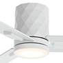 2_54" Casa Vieja Lex Matte White LED Hugger Ceiling Fan with Remote more views