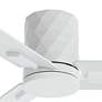 3_54" Casa Vieja Lex Matte White LED Hugger Ceiling Fan with Remote more views