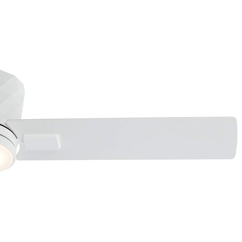 Image 4 54" Casa Vieja Lex Matte White LED Hugger Ceiling Fan with Remote more views