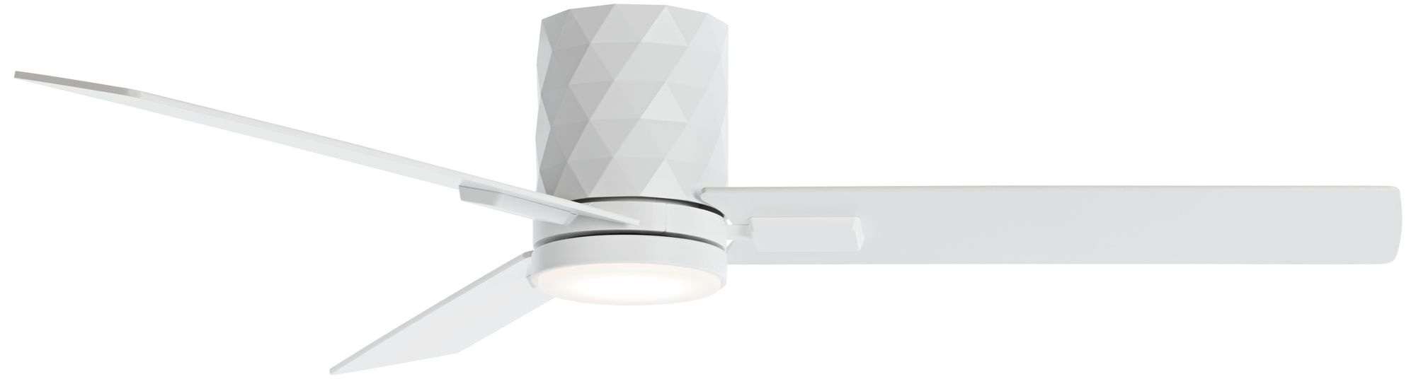Watch A Video About the Casa Vieja Lex Matte White LED Hugger Ceiling Fan with Remote