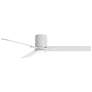 5_54" Casa Vieja Lex Matte White LED Hugger Ceiling Fan with Remote more views