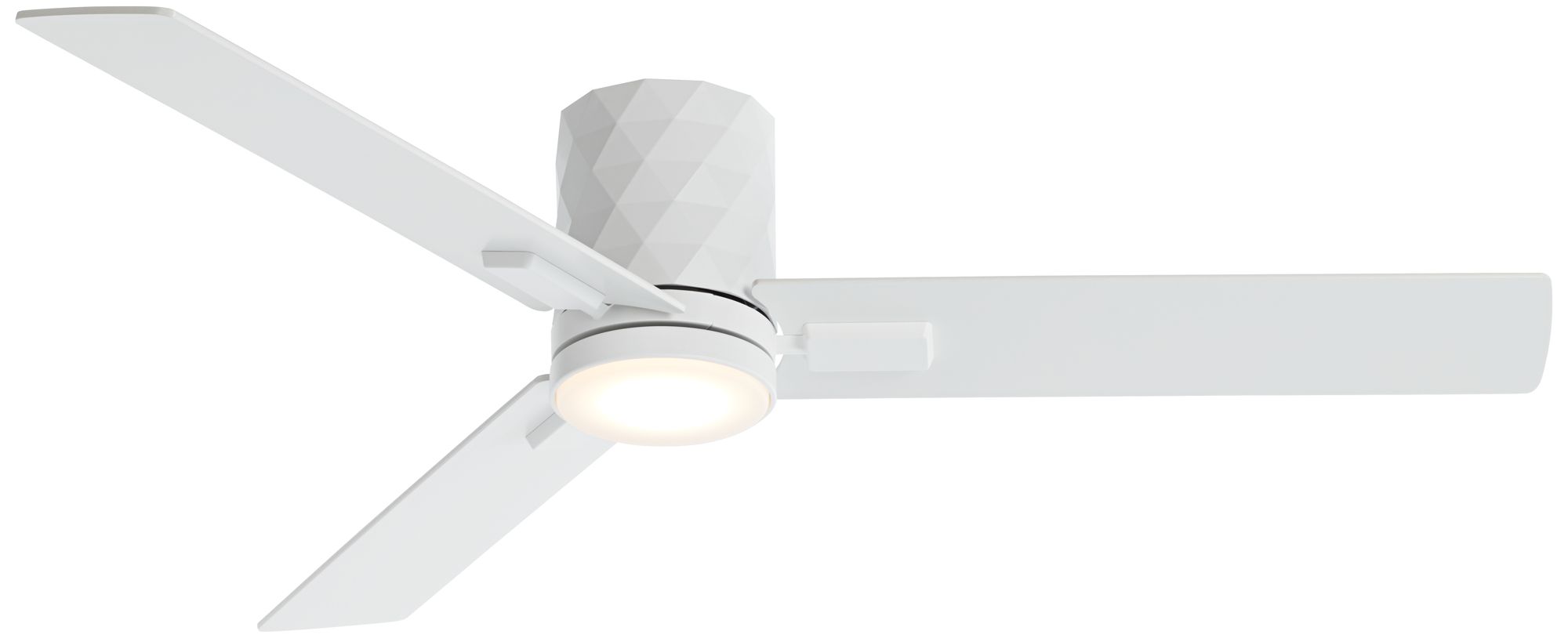 Watch A Video About the Casa Vieja Lex Matte White LED Hugger Ceiling Fan with Remote