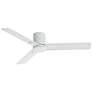 54" Casa Vieja Lex Matte White LED Hugger Ceiling Fan with Remote