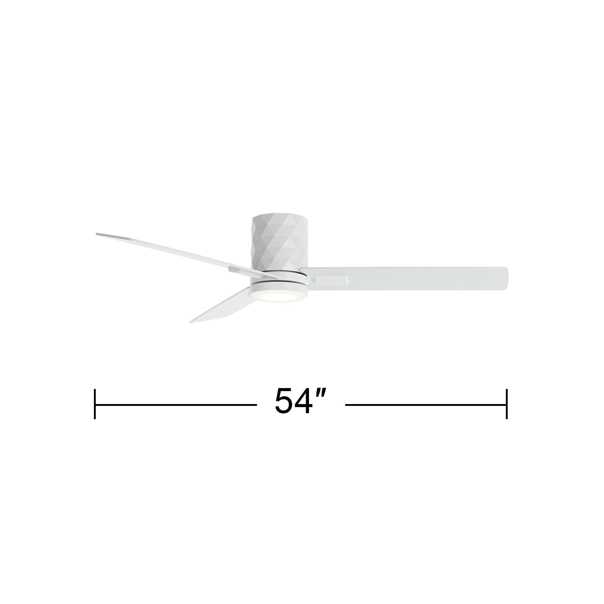 Watch A Video About the Casa Vieja Lex Matte White LED Hugger Ceiling Fan with Remote