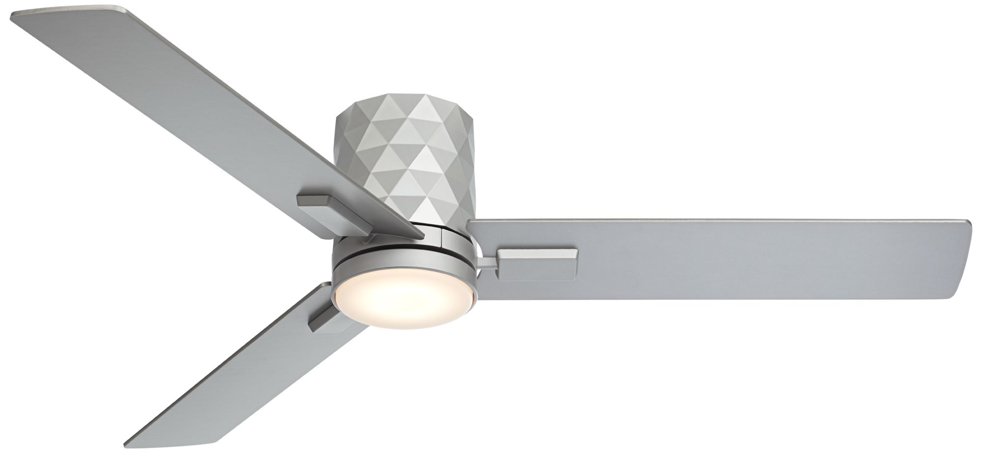 Image 2 54" Casa Vieja Lex Silver LED Hugger Ceiling Fan with Remote
