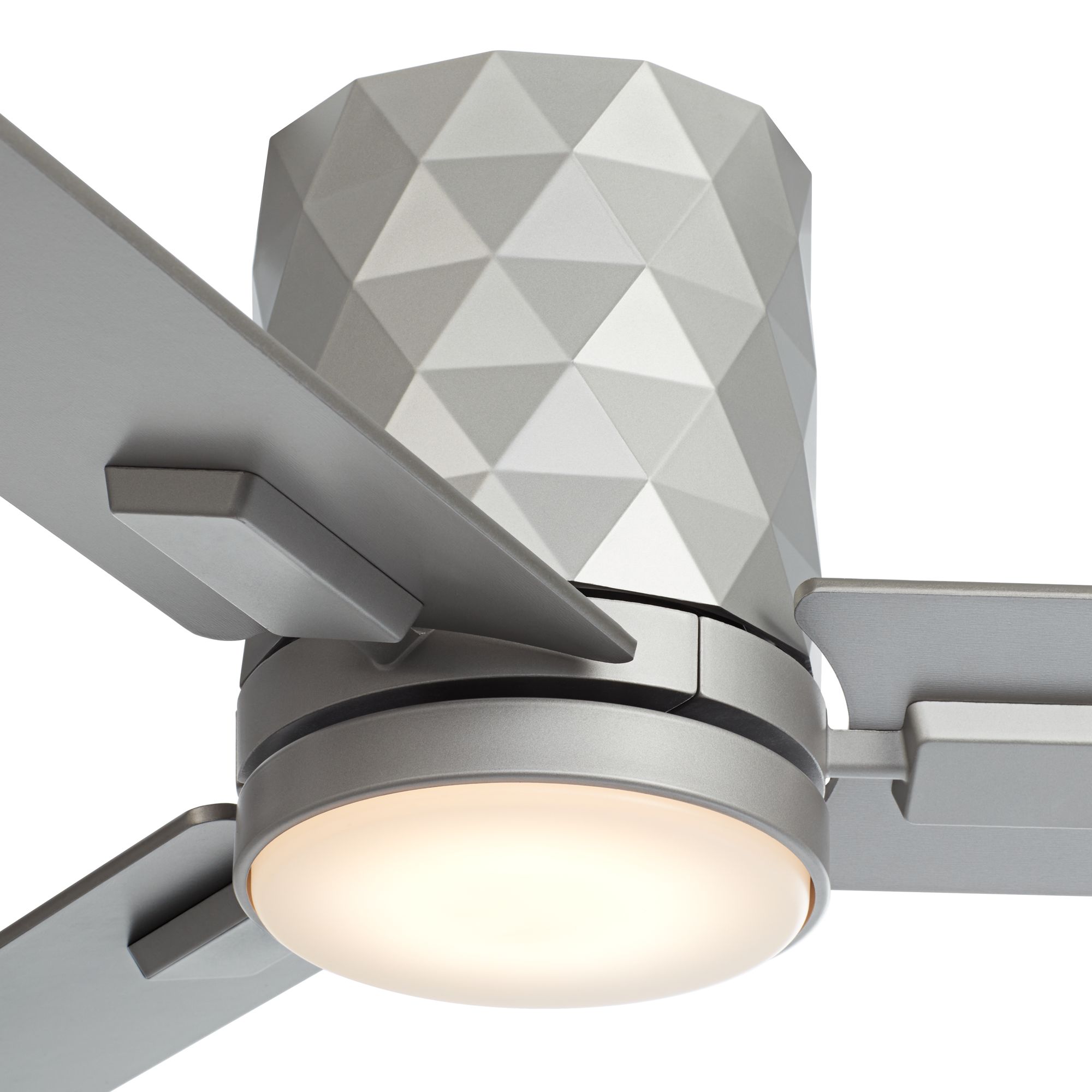 Image 3 54" Casa Vieja Lex Silver LED Hugger Ceiling Fan with Remote more views