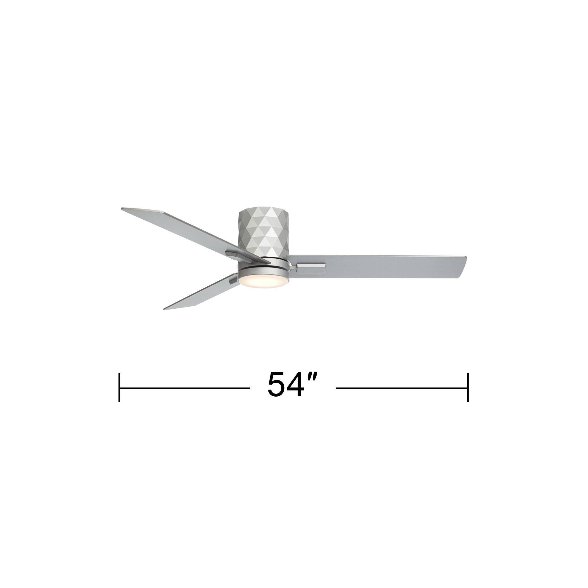 Watch A Video About the Casa Vieja Lex Silver LED Hugger Ceiling Fan with Remote