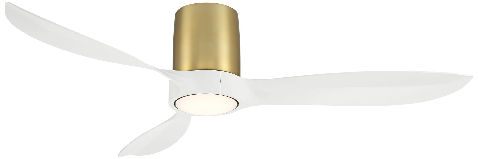 Image 3 54" Casa Vieja Magnolia Brass Indoor/Outdoor LED Hugger Ceiling Fan