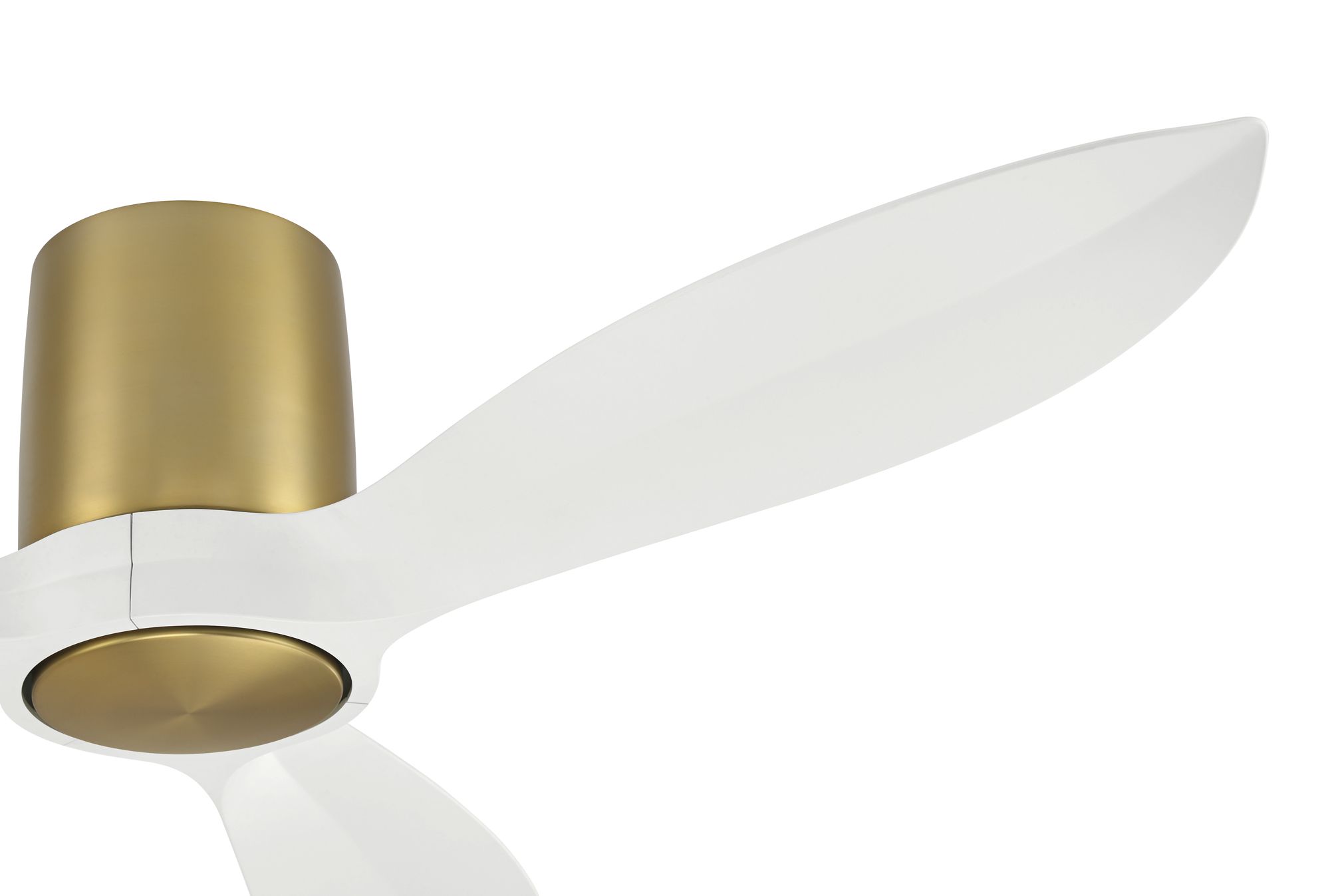 Image 6 54" Casa Vieja Magnolia Brass Indoor/Outdoor LED Hugger Ceiling Fan more views