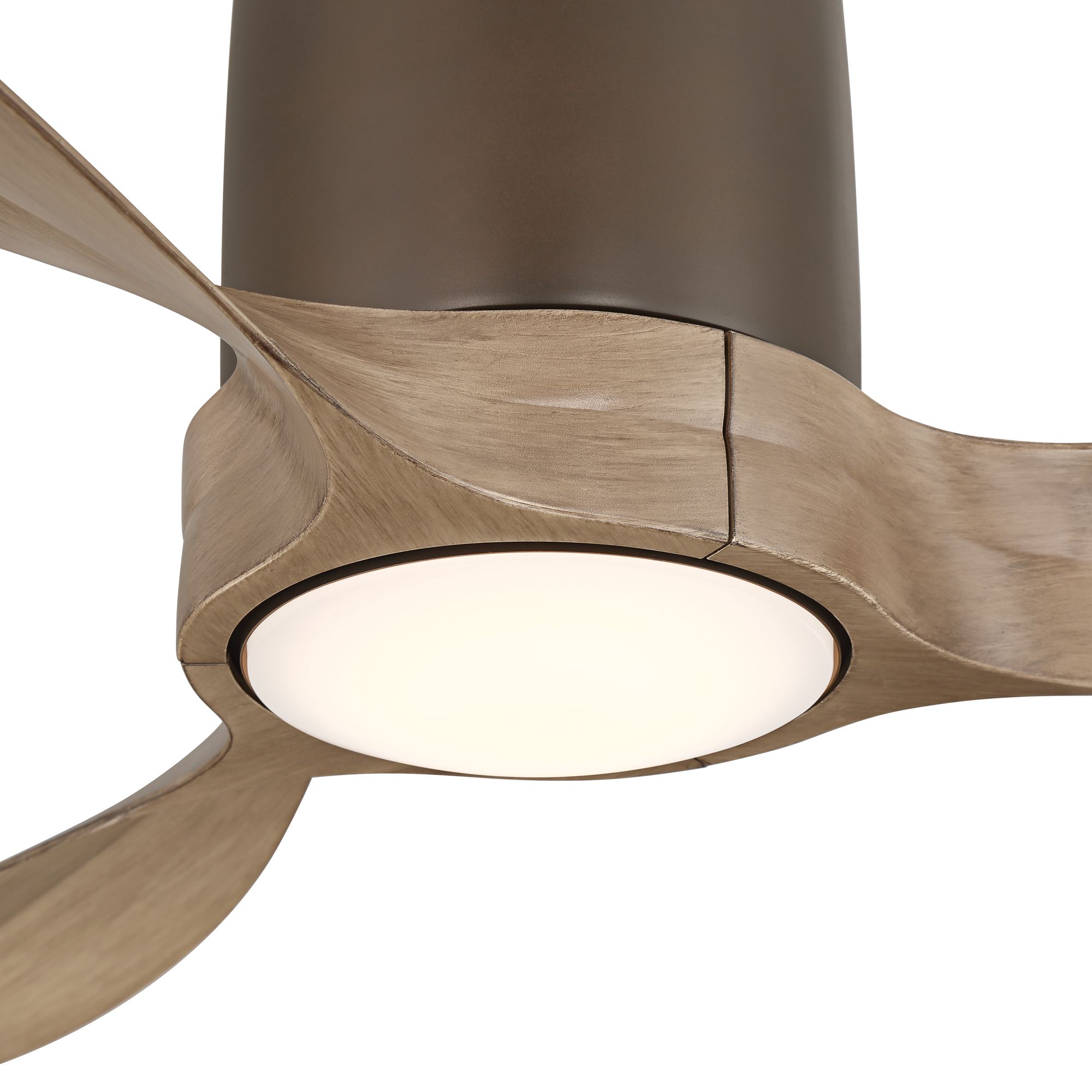 Image 4 54" Casa Vieja Magnolia Bronze Indoor/Outdoor LED Hugger Ceiling Fan more views