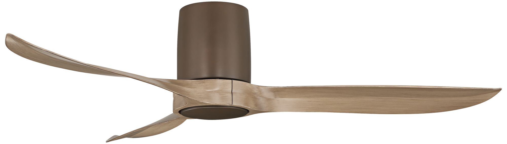 54" Casa Vieja Magnolia Bronze Indoor/Outdoor LED Hugger Ceiling Fan in scene