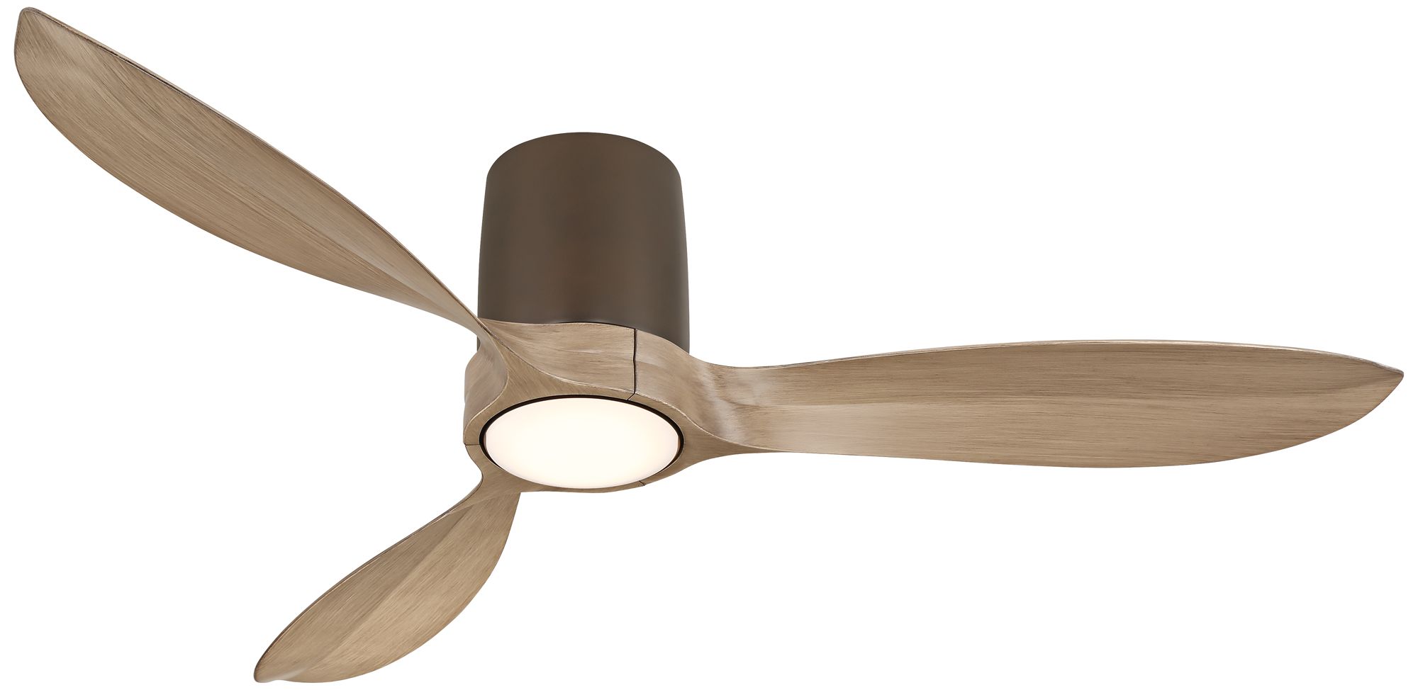 54" Casa Vieja Magnolia Bronze Indoor/Outdoor LED Hugger Ceiling Fan in scene