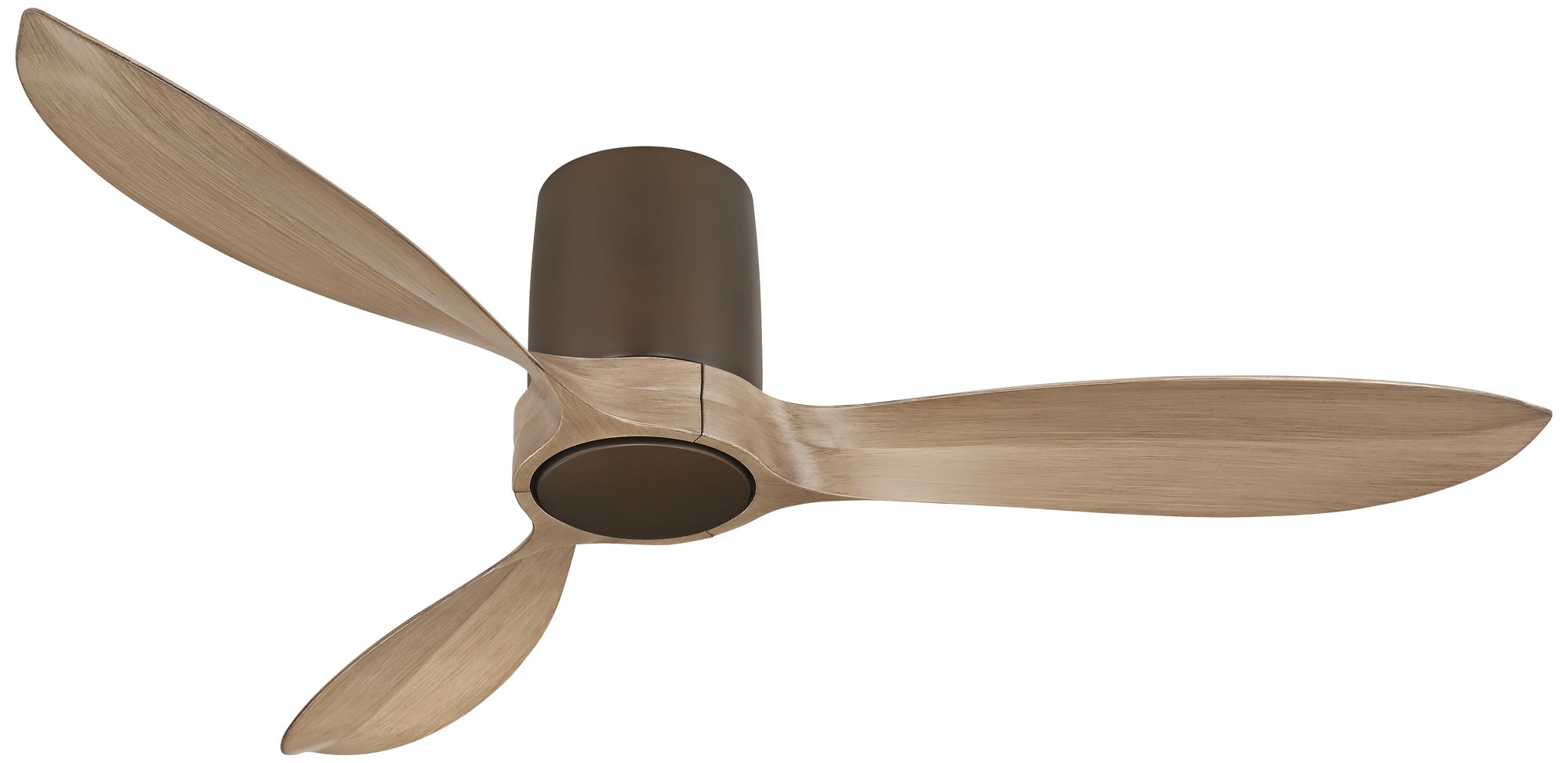 54" Casa Vieja Magnolia Bronze Indoor/Outdoor LED Hugger Ceiling Fan in scene