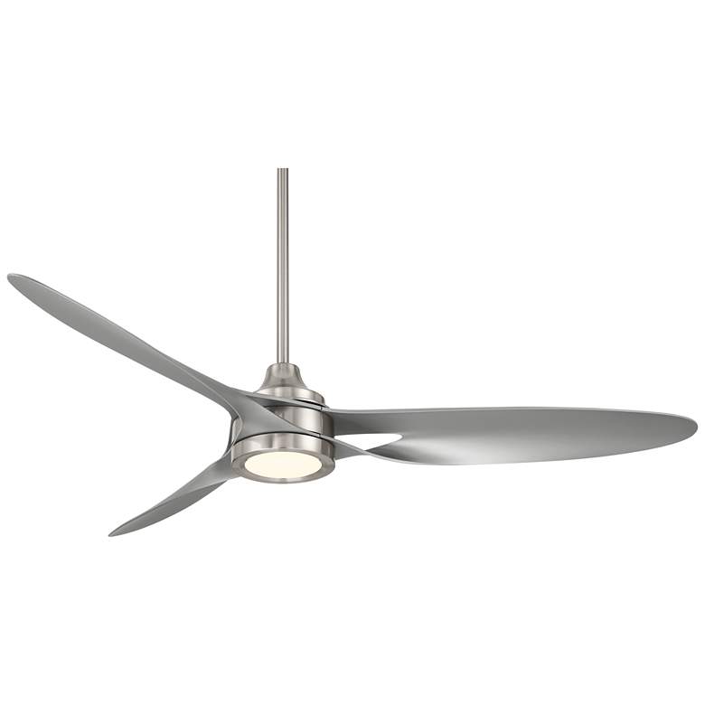 Image 2 54" Casa Vieja Mystere Brushed Nickel Indoor/Outdoor LED Ceiling Fan