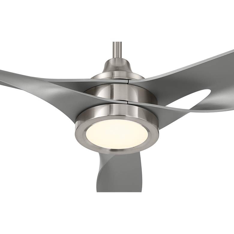 Image 3 54" Casa Vieja Mystere Brushed Nickel Indoor/Outdoor LED Ceiling Fan more views
