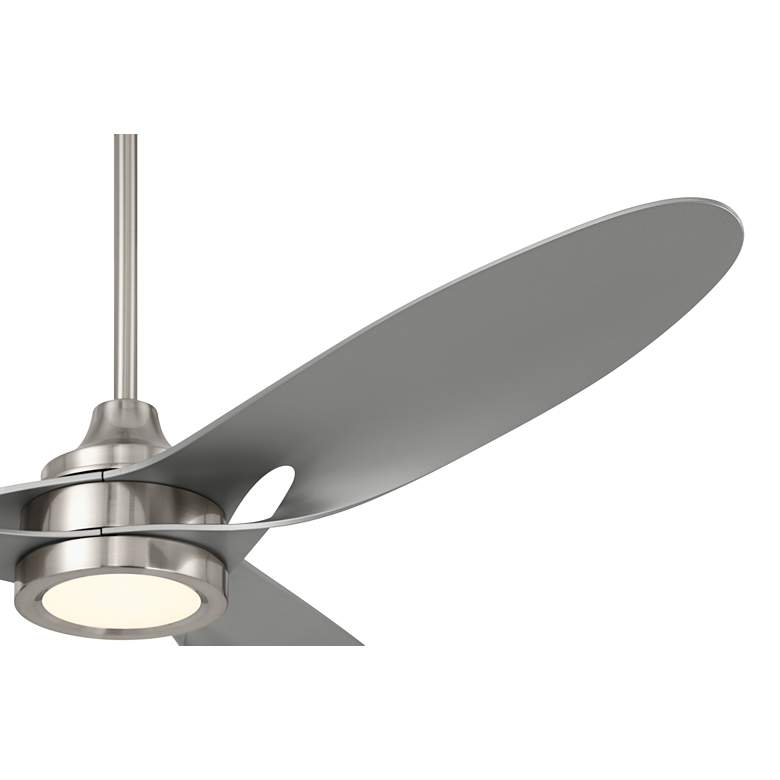 Image 4 54" Casa Vieja Mystere Brushed Nickel Indoor/Outdoor LED Ceiling Fan more views