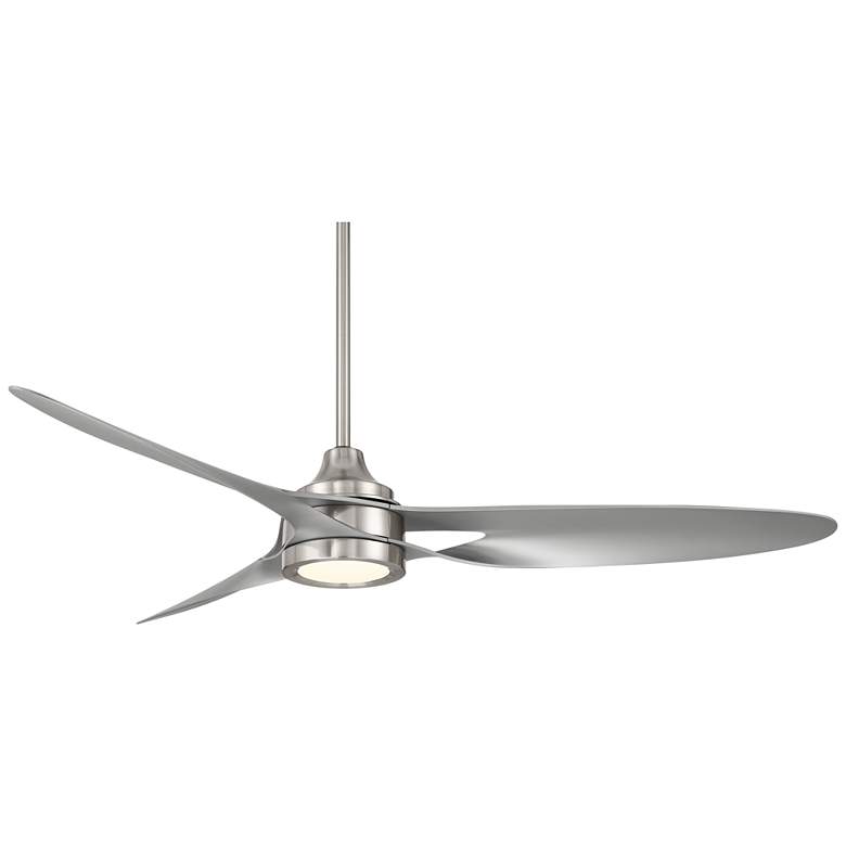 Image 6 54" Casa Vieja Mystere Brushed Nickel Indoor/Outdoor LED Ceiling Fan more views