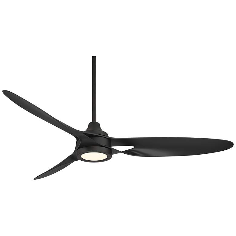 Image 2 54" Casa Vieja Mystere Matte Black Indoor/Outdoor LED Ceiling Fan