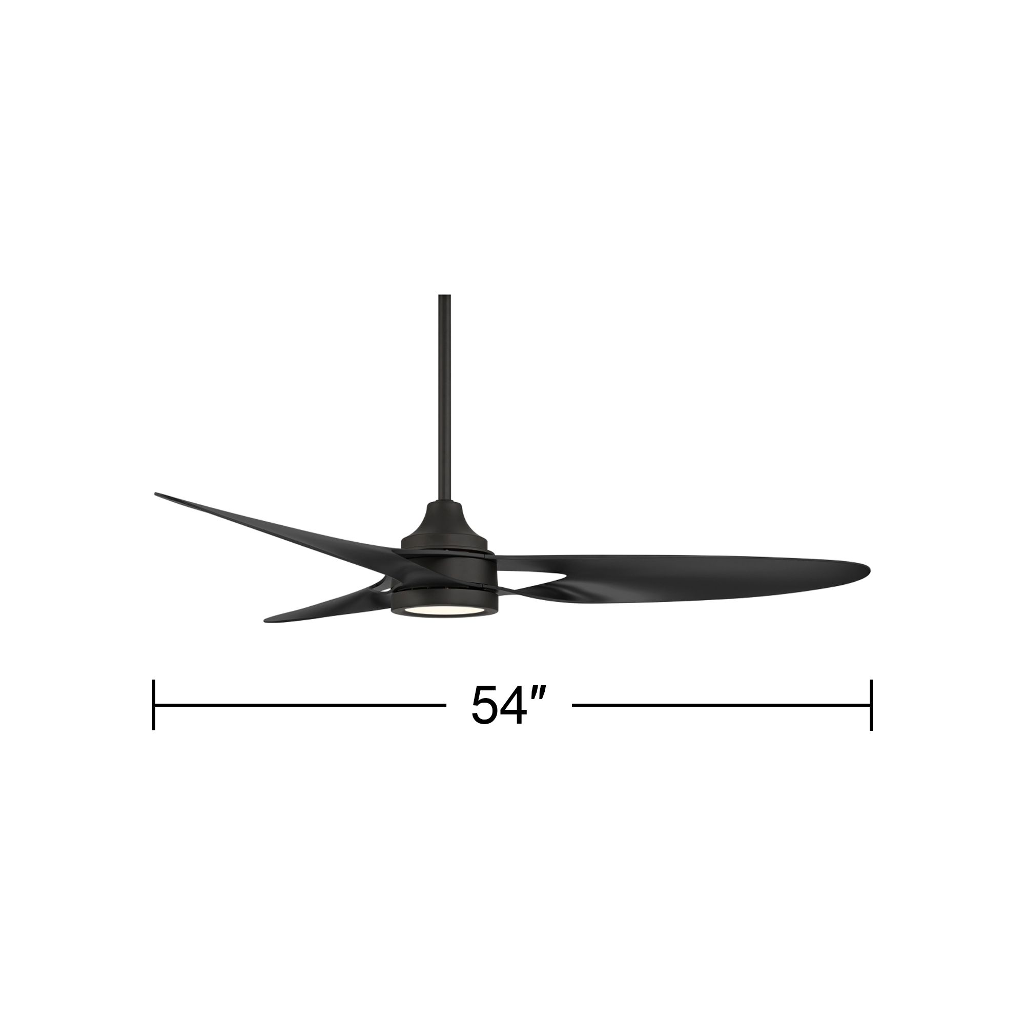 Watch A Video About the Casa Vieja Mystere Matte Black Indoor Outdoor LED Ceiling Fan