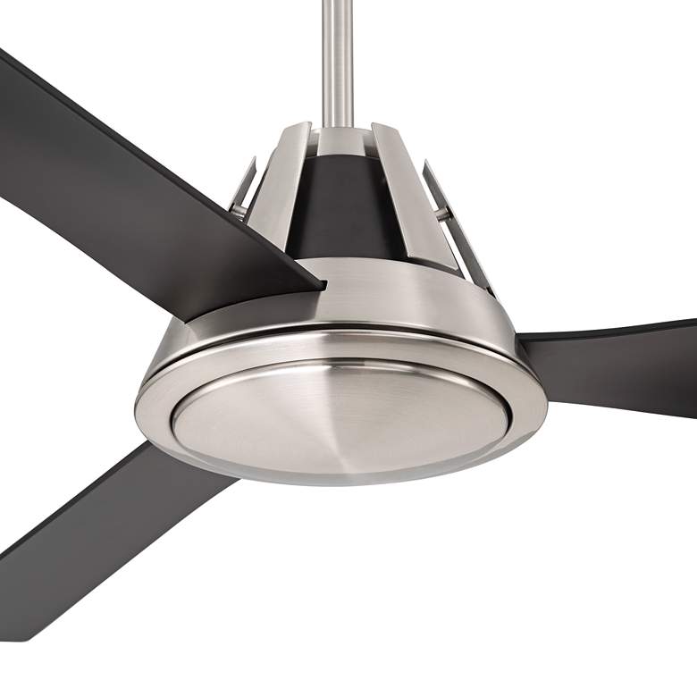 Image 4 54 inch Casa Vieja Sienna Breeze Damp LED Nickel Ceiling Fan with Remote more views