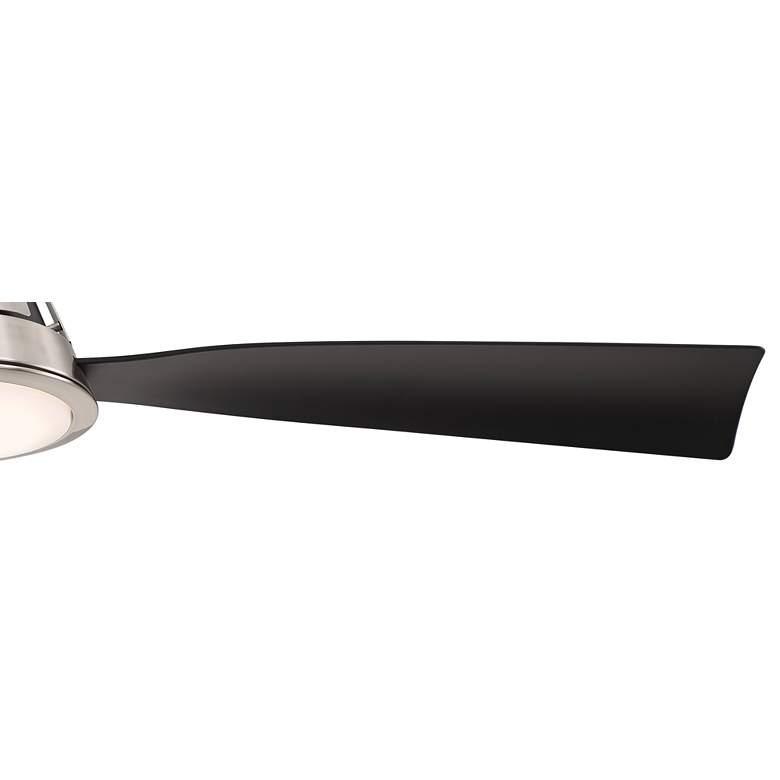 Image 5 54 inch Casa Vieja Sienna Breeze Damp LED Nickel Ceiling Fan with Remote more views