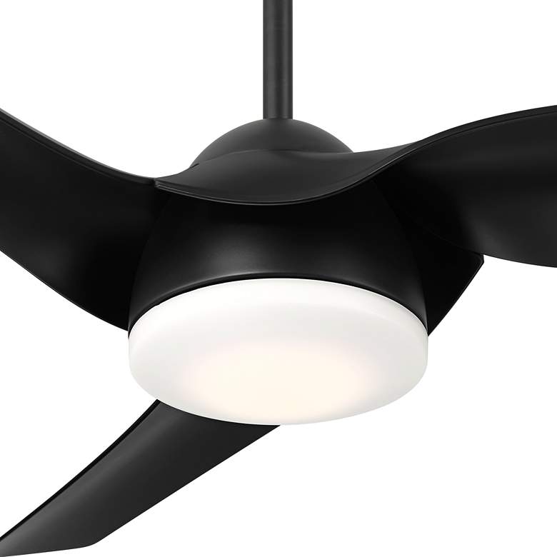 Image 3 54" Casa Vieja Sierra Matte Black Damp LED Ceiling Fan with Remote more views