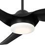 4_54" Casa Vieja Sierra Matte Black Damp LED Ceiling Fan with Remote more views