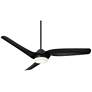 6_54" Casa Vieja Sierra Matte Black Damp LED Ceiling Fan with Remote more views