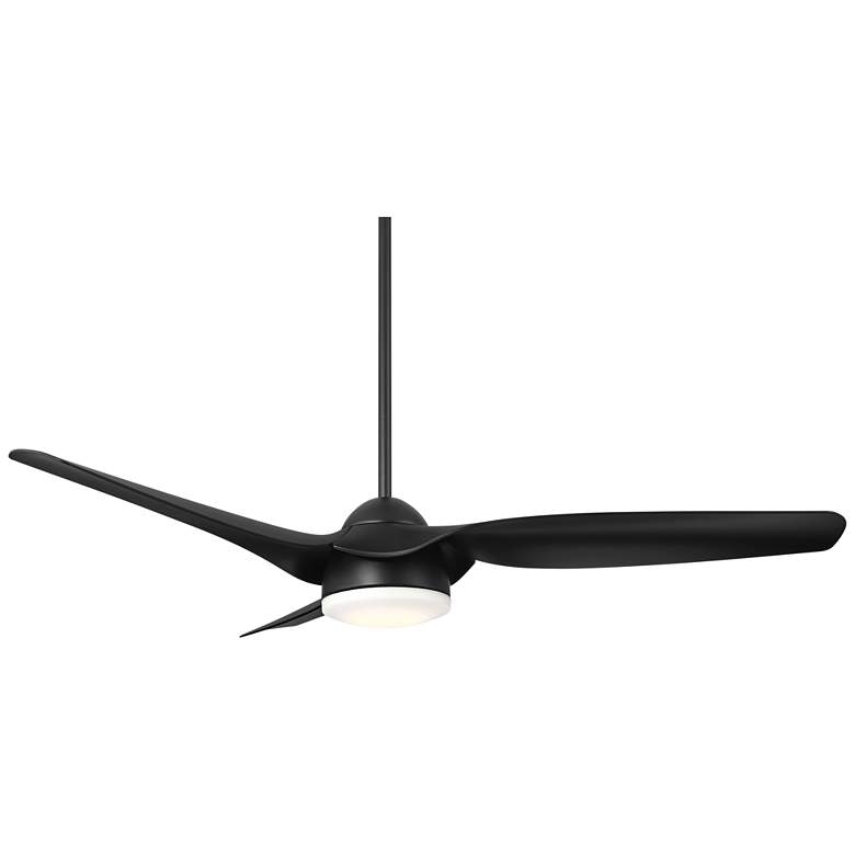 Image 6 54" Casa Vieja Sierra Matte Black Damp LED Ceiling Fan with Remote more views