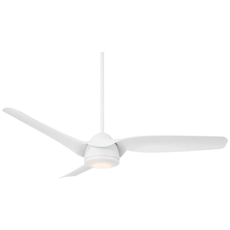 Image 2 54" Casa Vieja Sierra White Damp LED Ceiling Fan with Remote