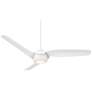 6_54" Casa Vieja Sierra White Damp LED Ceiling Fan with Remote more views