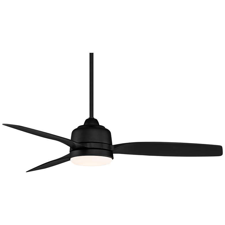 Image 6 54" Casa Vieja Tres Aurora Black Wet Location LED Fan with Remote more views